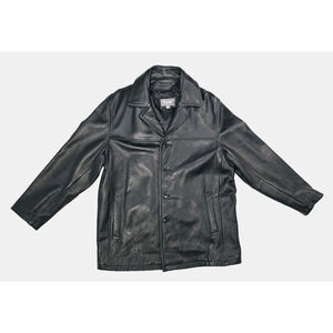 Wilsons Leather Men's Black 4-Button Jacket With Removable Thinsulate Liner XL**